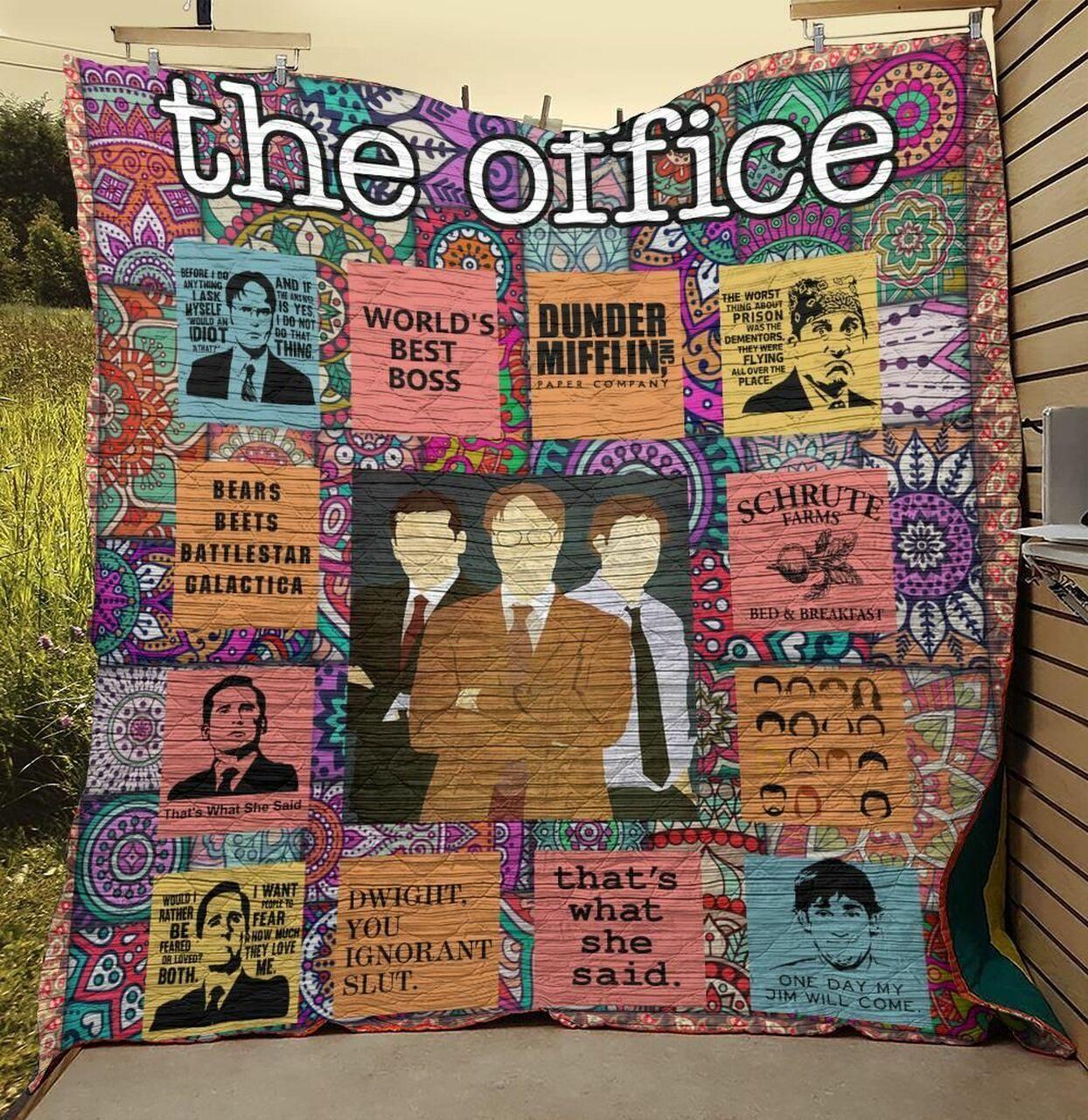 The Office e Thet Qu Quilt Blanket