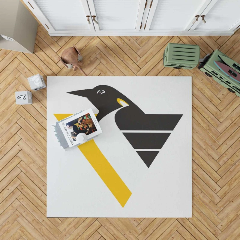 Excellent Nhl Team Pittsburgh Penguins Rug