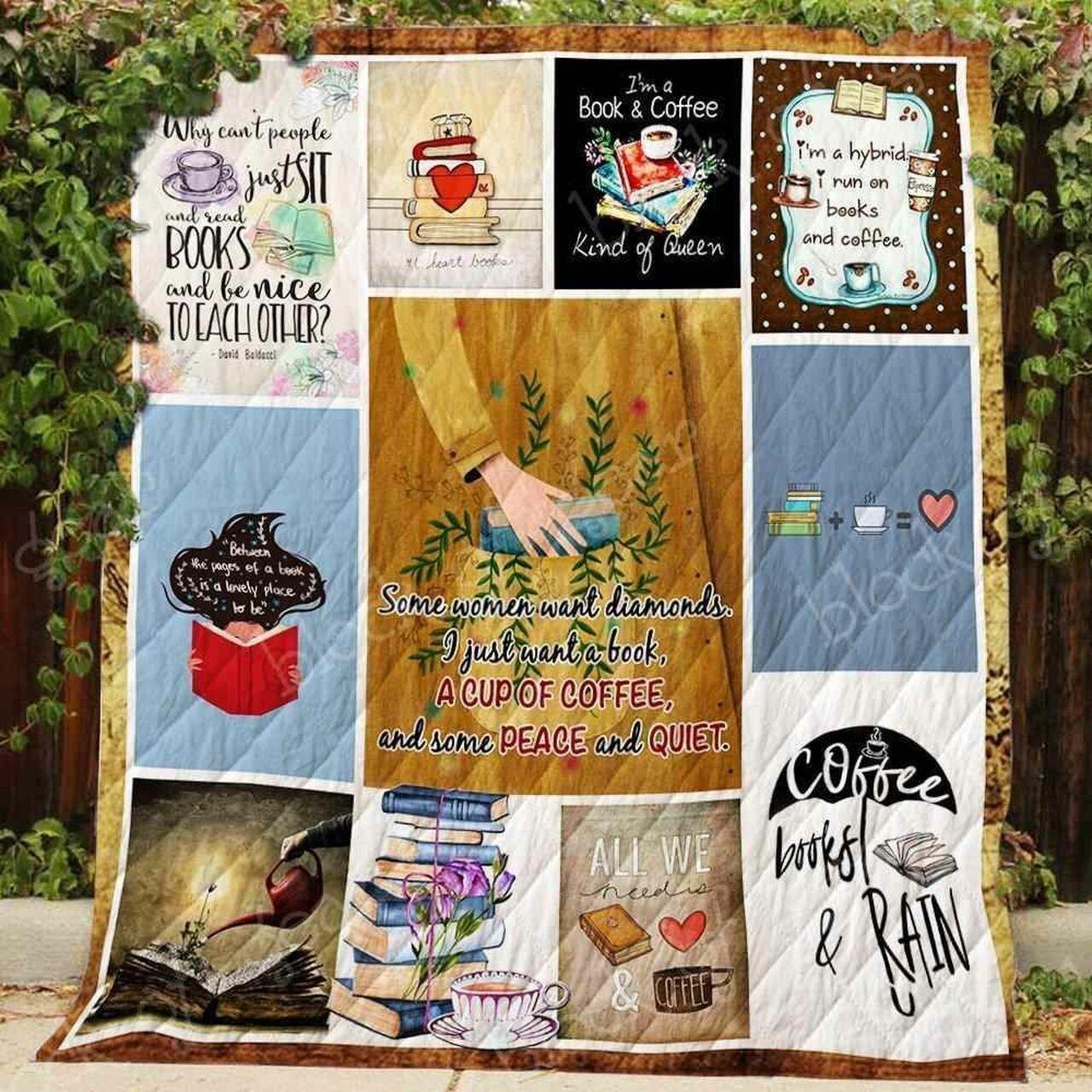 Book Coffee And Peace Blanket Kc1807 Quilt