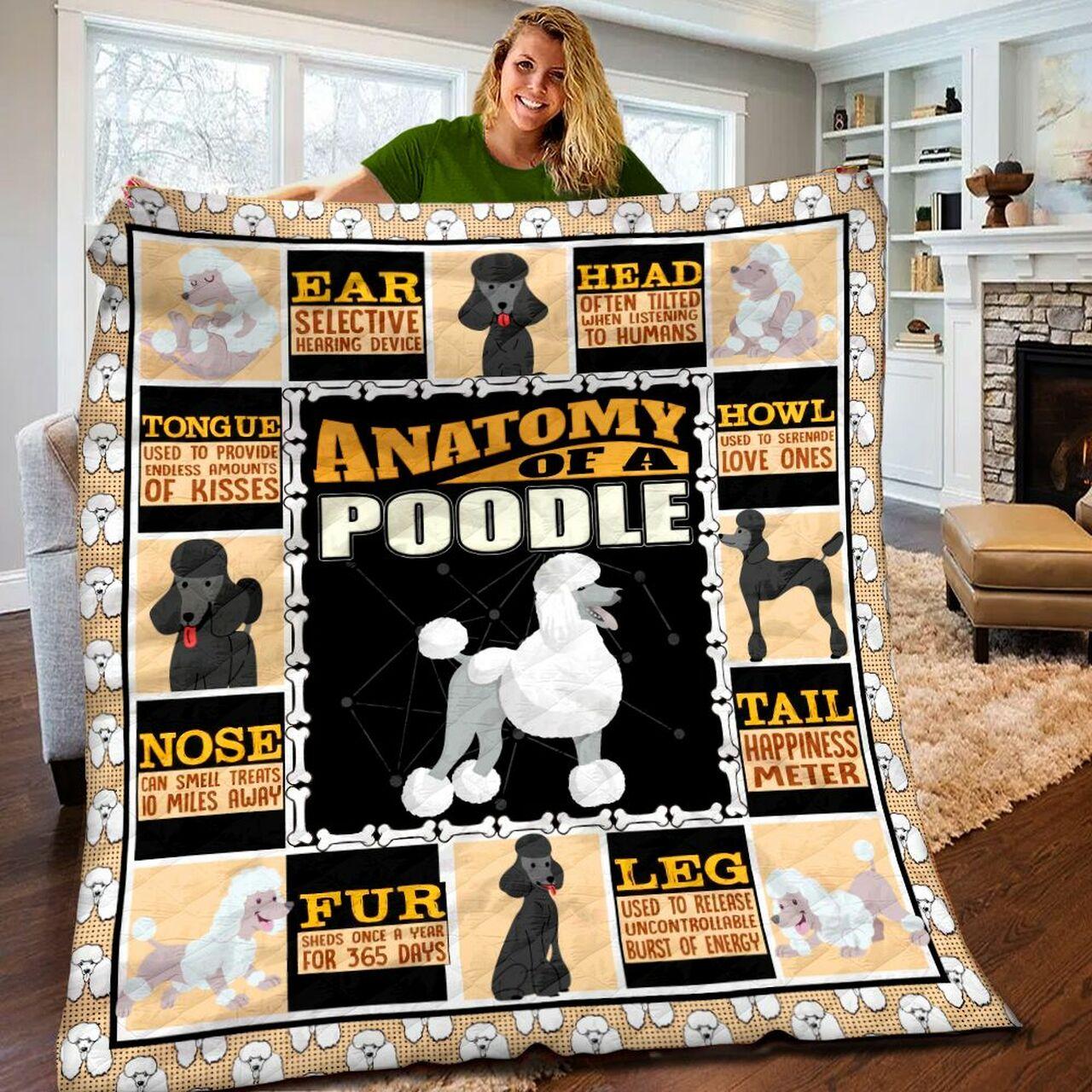 Poodle Quilt Blanket Bbb120229Dt