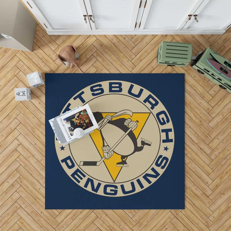 Pittsburgh Penguins Nhl Hockey Rug