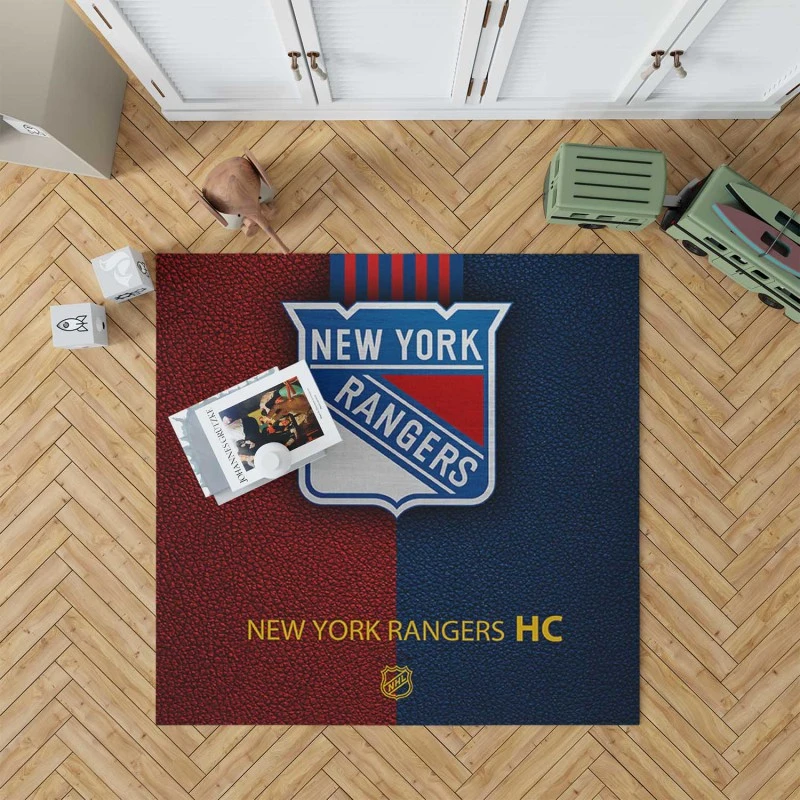 New York Rangers Unique Nhl Hockey Team Rug
