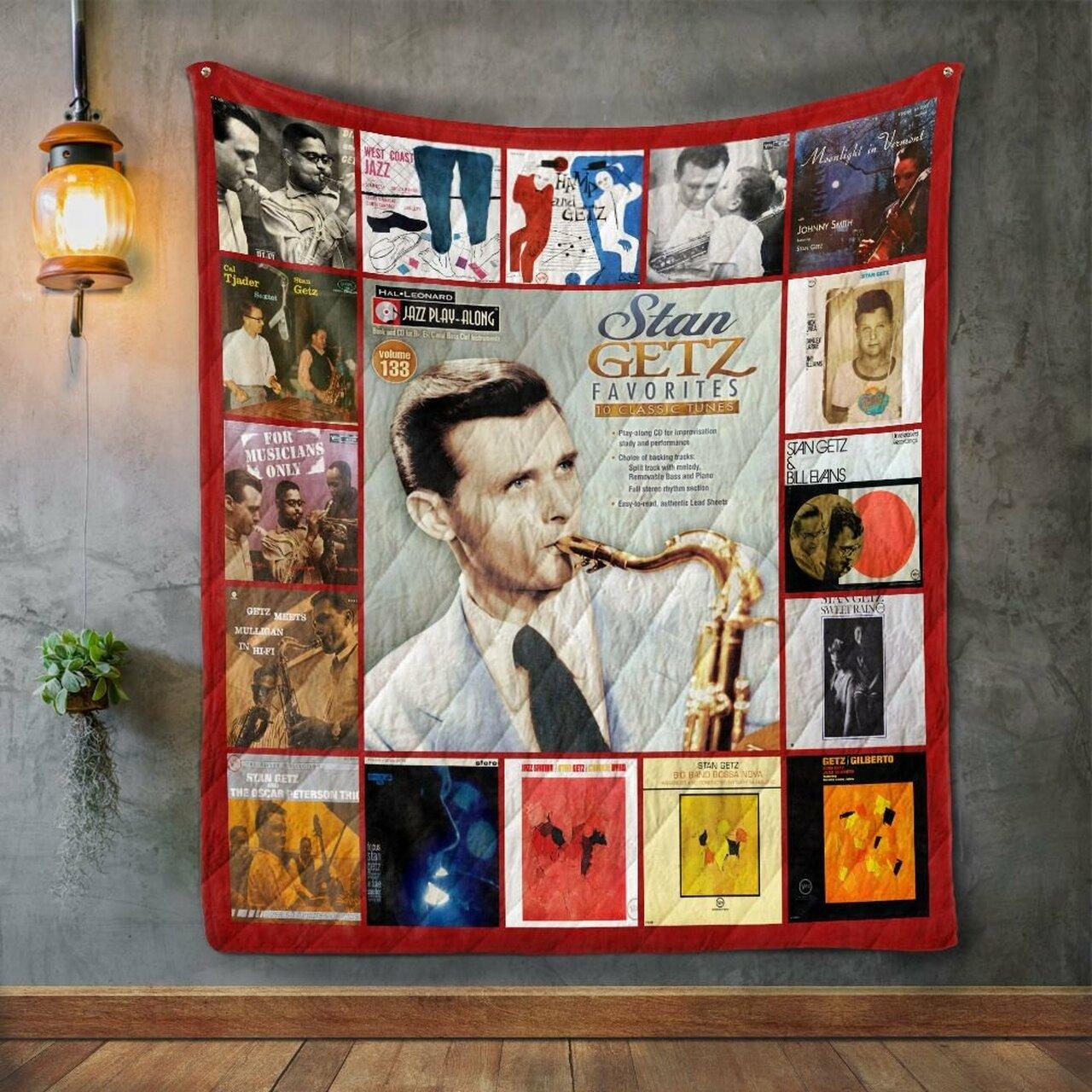 Stan Getz Foric Only Quilt Blanket Greattomized Blanket G For Birthday C Thgiving