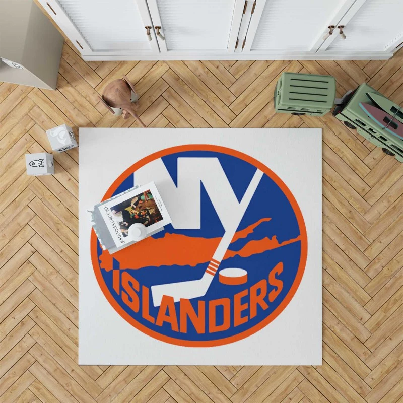 Professional Nhl Hockey Team New York Islanders Rug