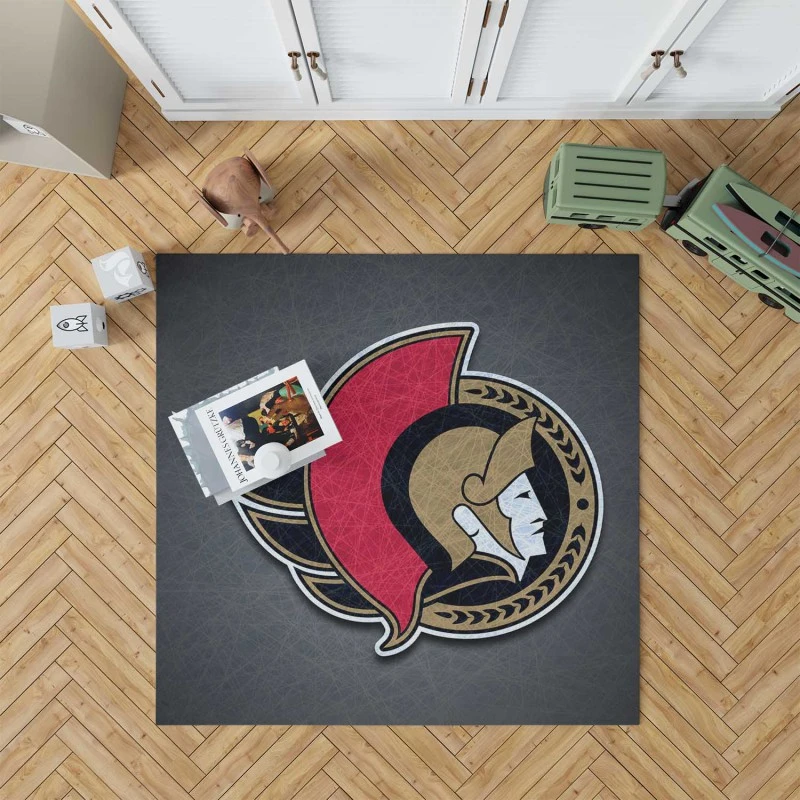 Ottawa Senators Energetic Nhl Hockey Team Rug