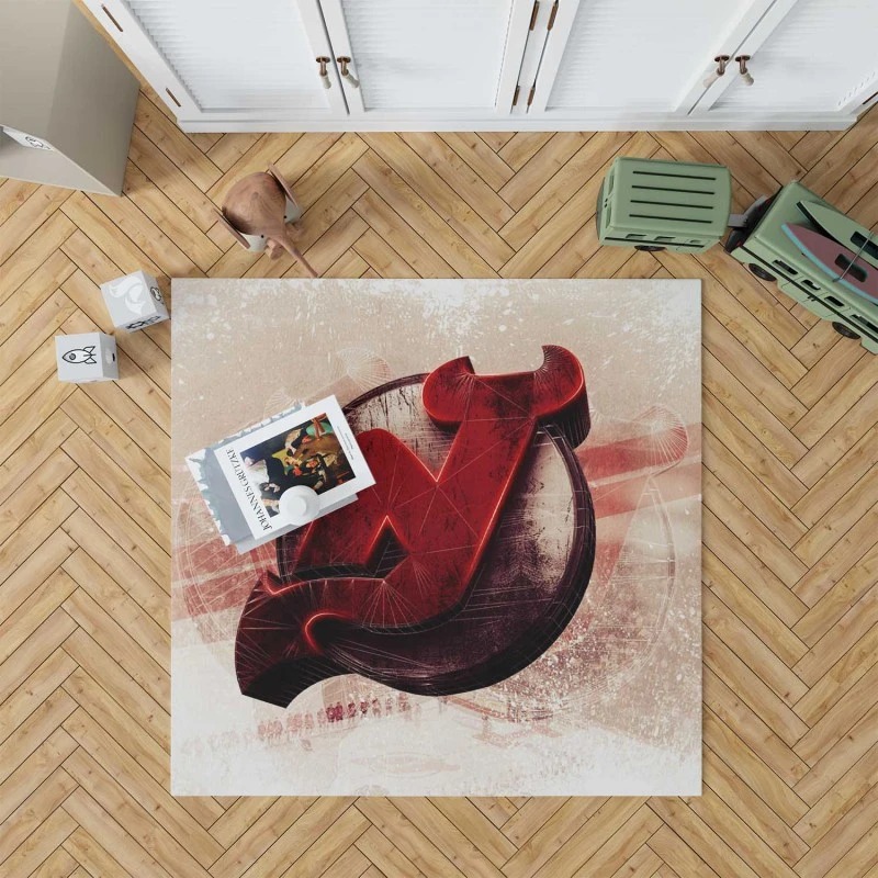 New Jersey Devils Excellent Nhl Hockey Team Rug