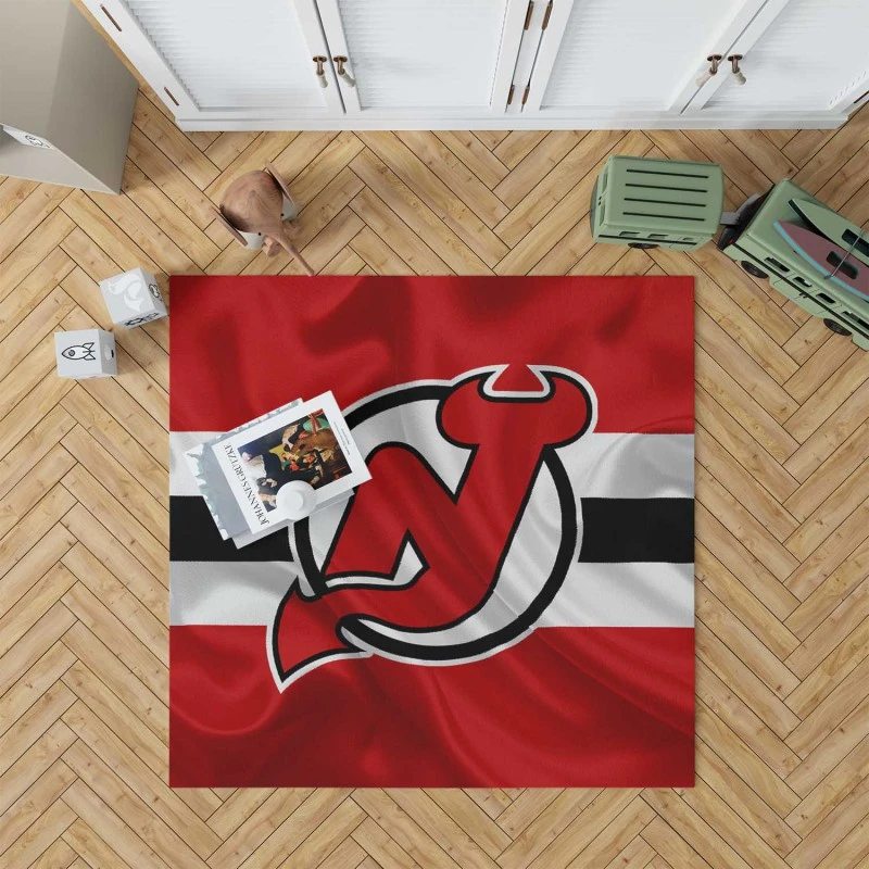 Popular Nhl Hockey Team New Jersey Devils Rug