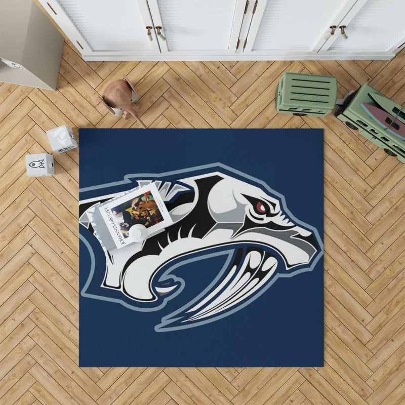 Nashville Predators Popular Nhl Hockey Team Rug