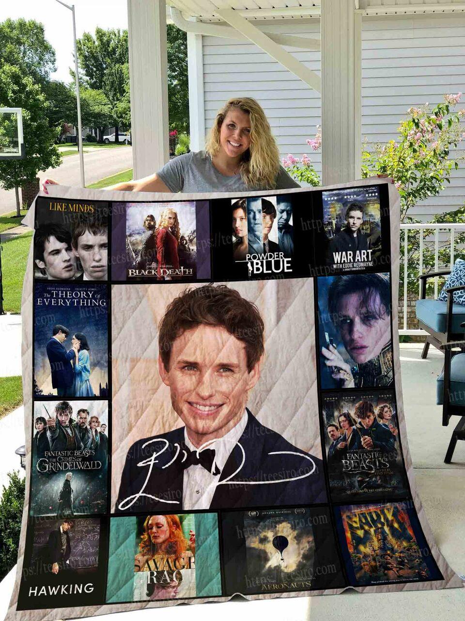 Eddie Redmayne Quilt Blanket 01