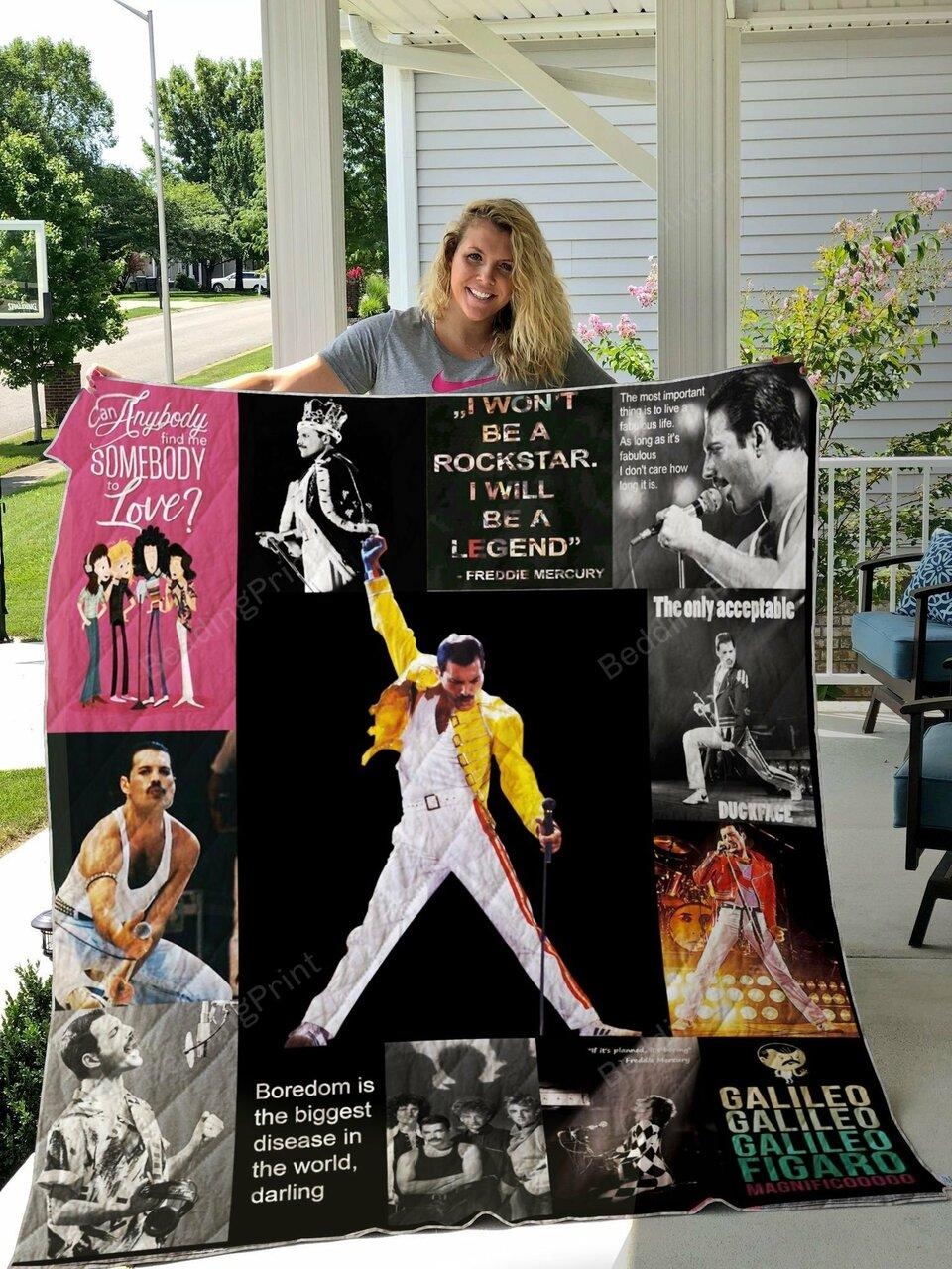 Freddie Mercury Legend Quilt Blanket