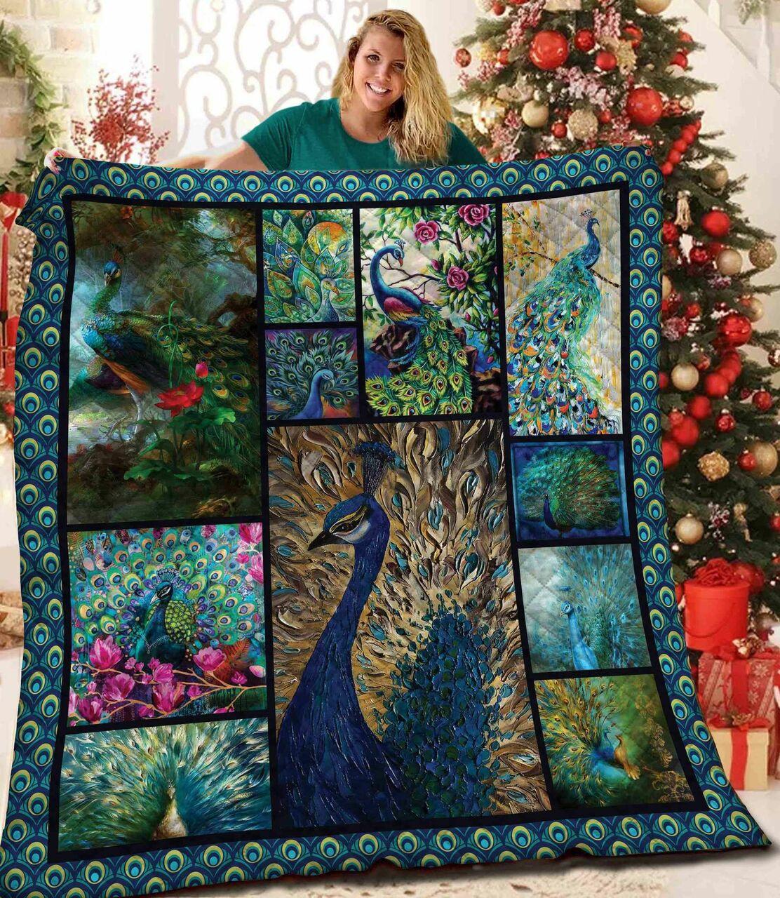 Peacock Quilt Blanket Bbb241003Mh