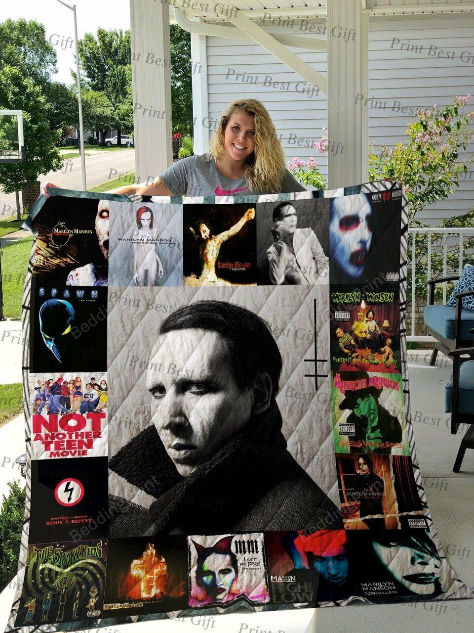 Marilyn on Al Coverter Quilt Blanket