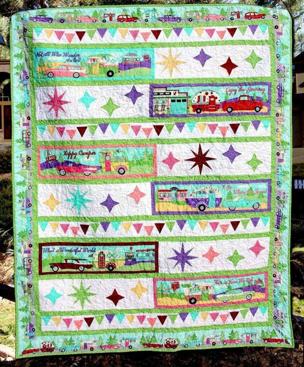 I Go Where I M Towed Quilt Blanket Lu88 Quilt