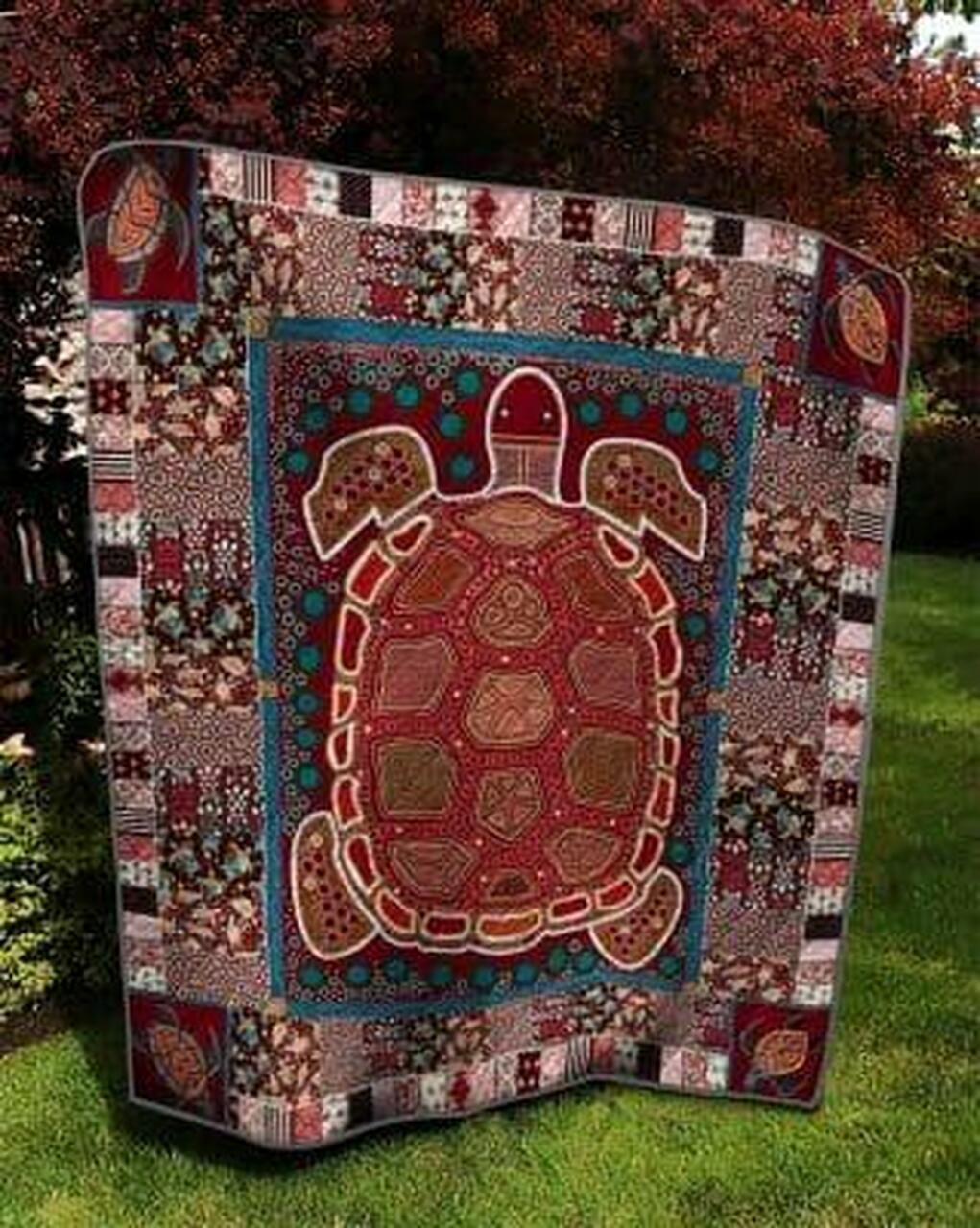 Red Turtle Quilt Blanket Quilt