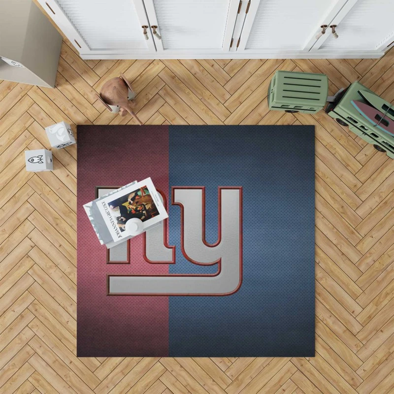 New York Giants Professional American Football Team Rug