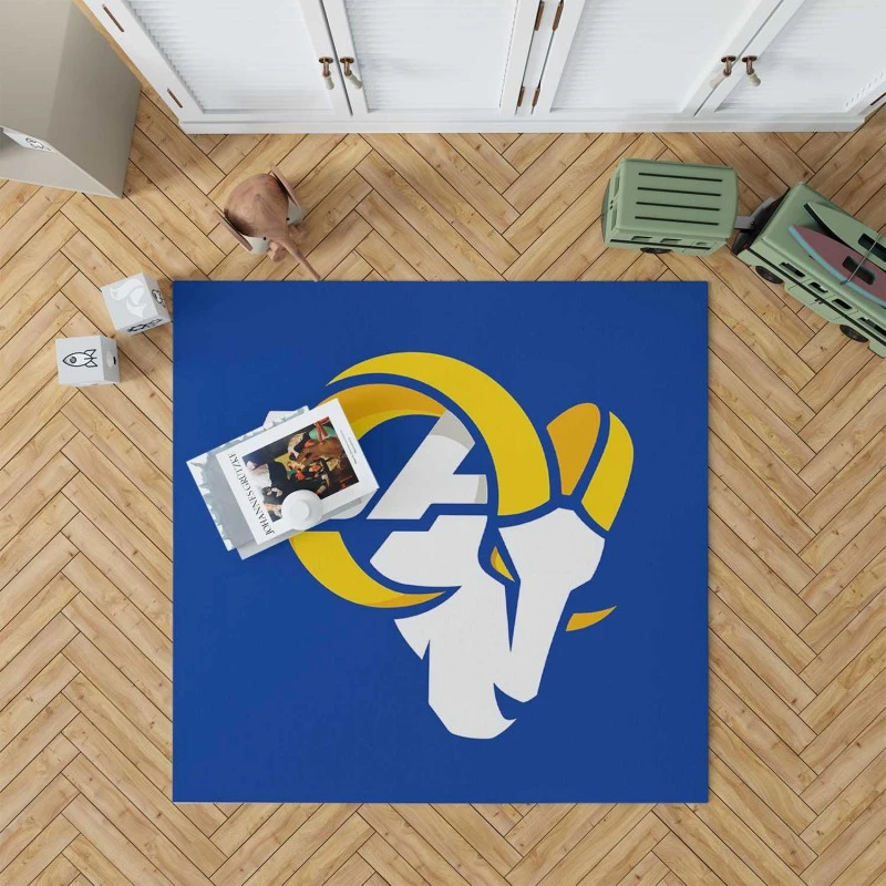Exciting Nfl Club Los Angeles Rams Rug