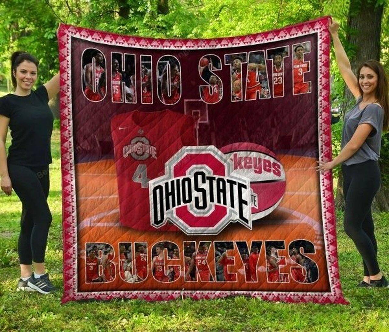 Ohtate Buck Football Quilt Blanket