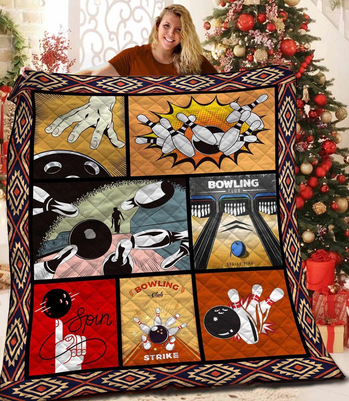Bowling Quilt Blanket Bbb0411m