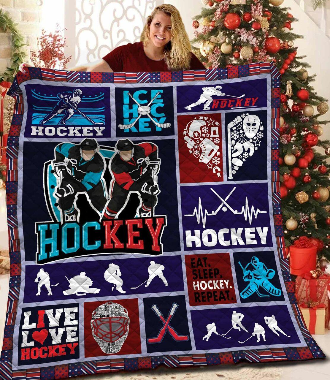 Hockey Quilt Blanket Bbb291114Mh