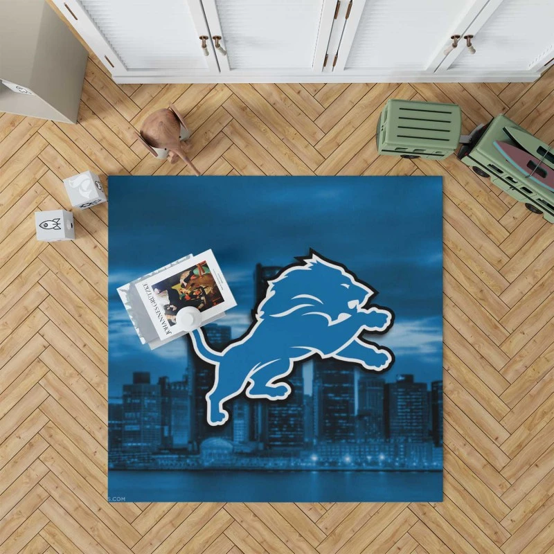 Detroit Lions Nfl American Football Team Rug