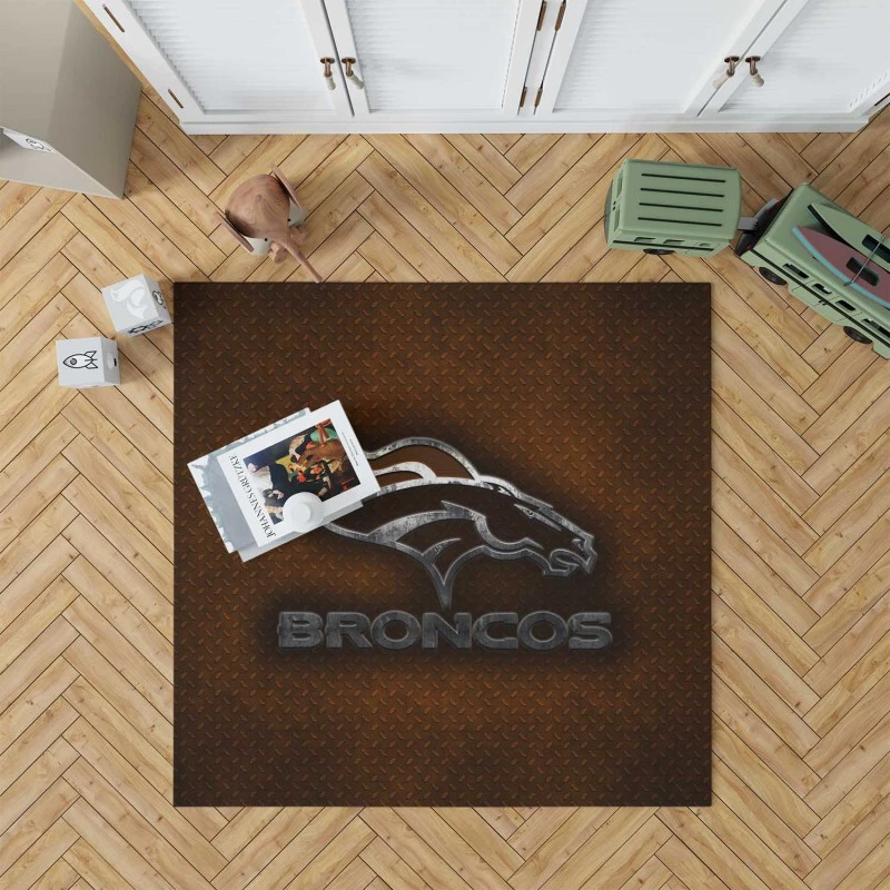 Denver Broncos Unique Nfl Football Club Rug