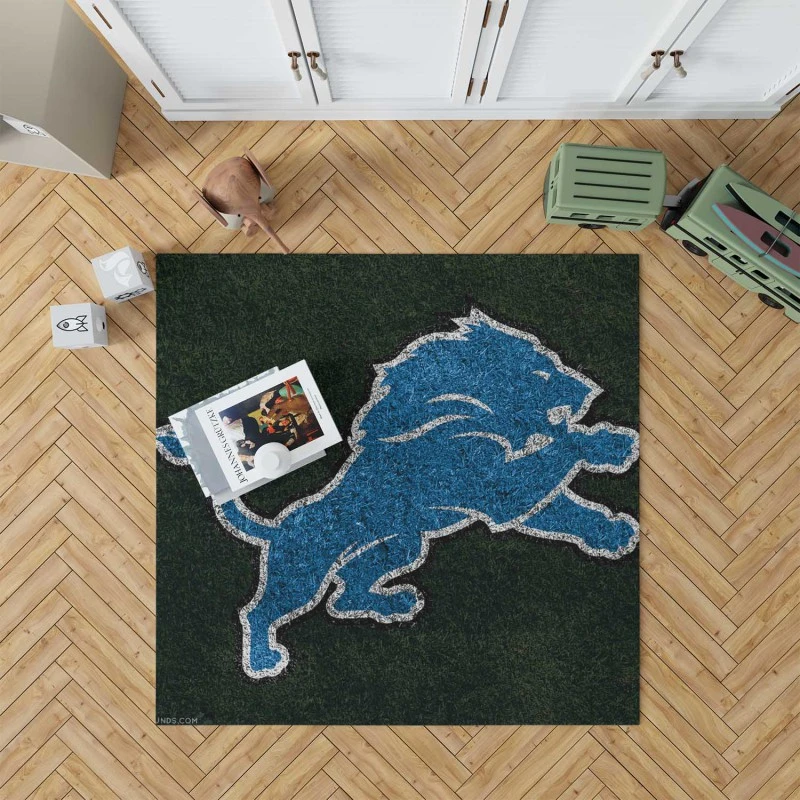 Professional Nfl Team Detroit Lions Rug