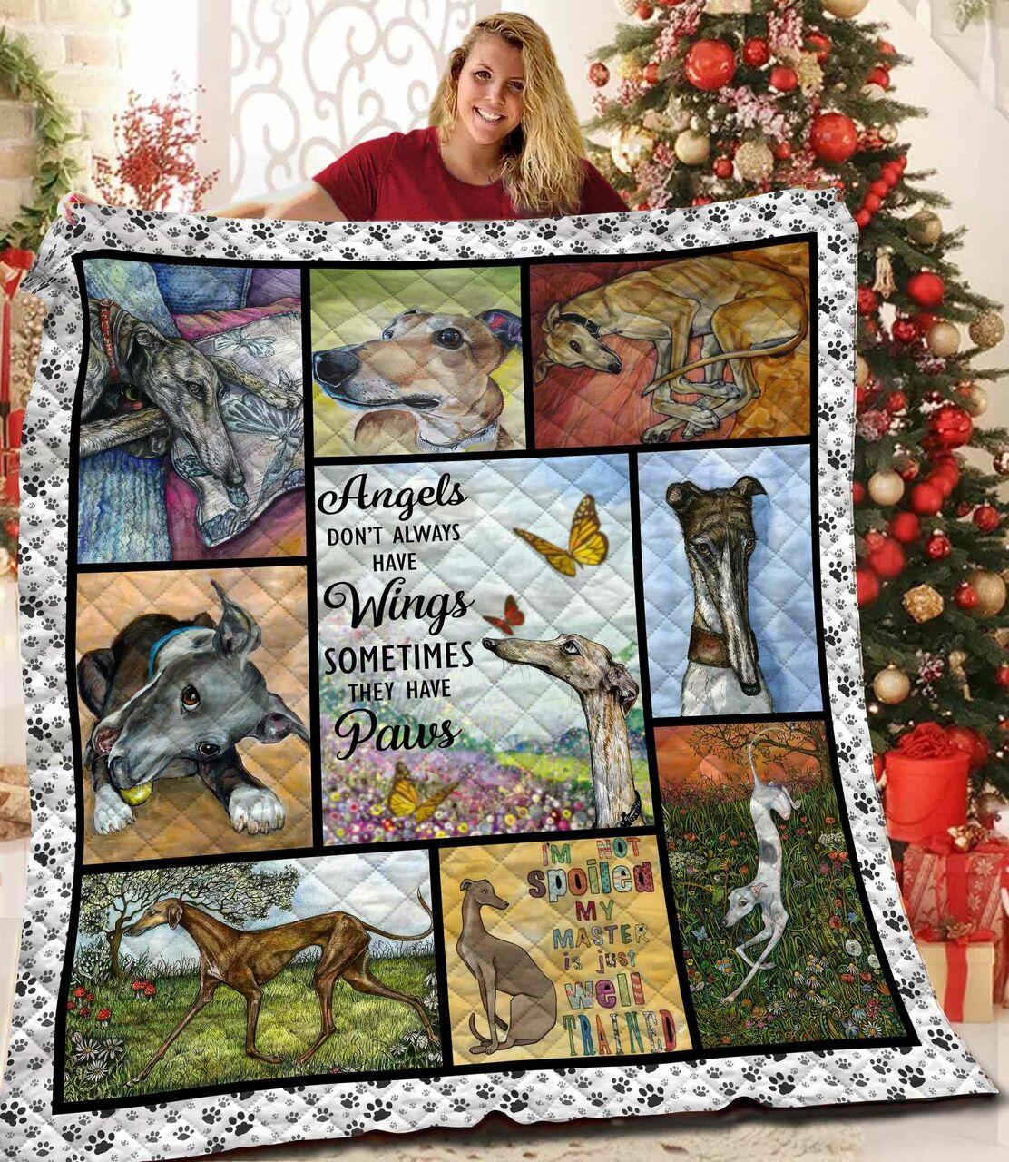 Greyhound Quilt Blanket Bbb061103Nb