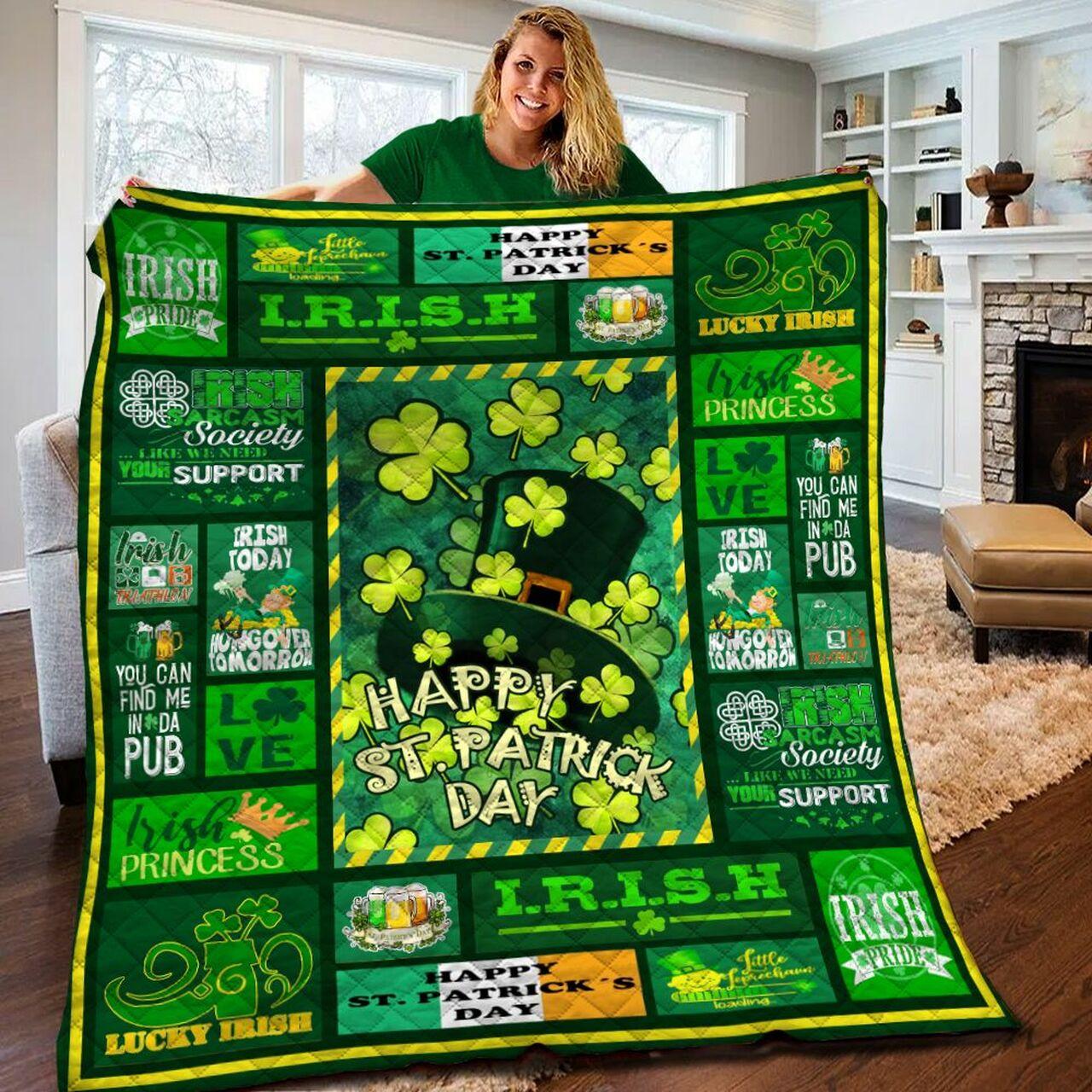 Patrick Day Quilt Blanket Bbb200m