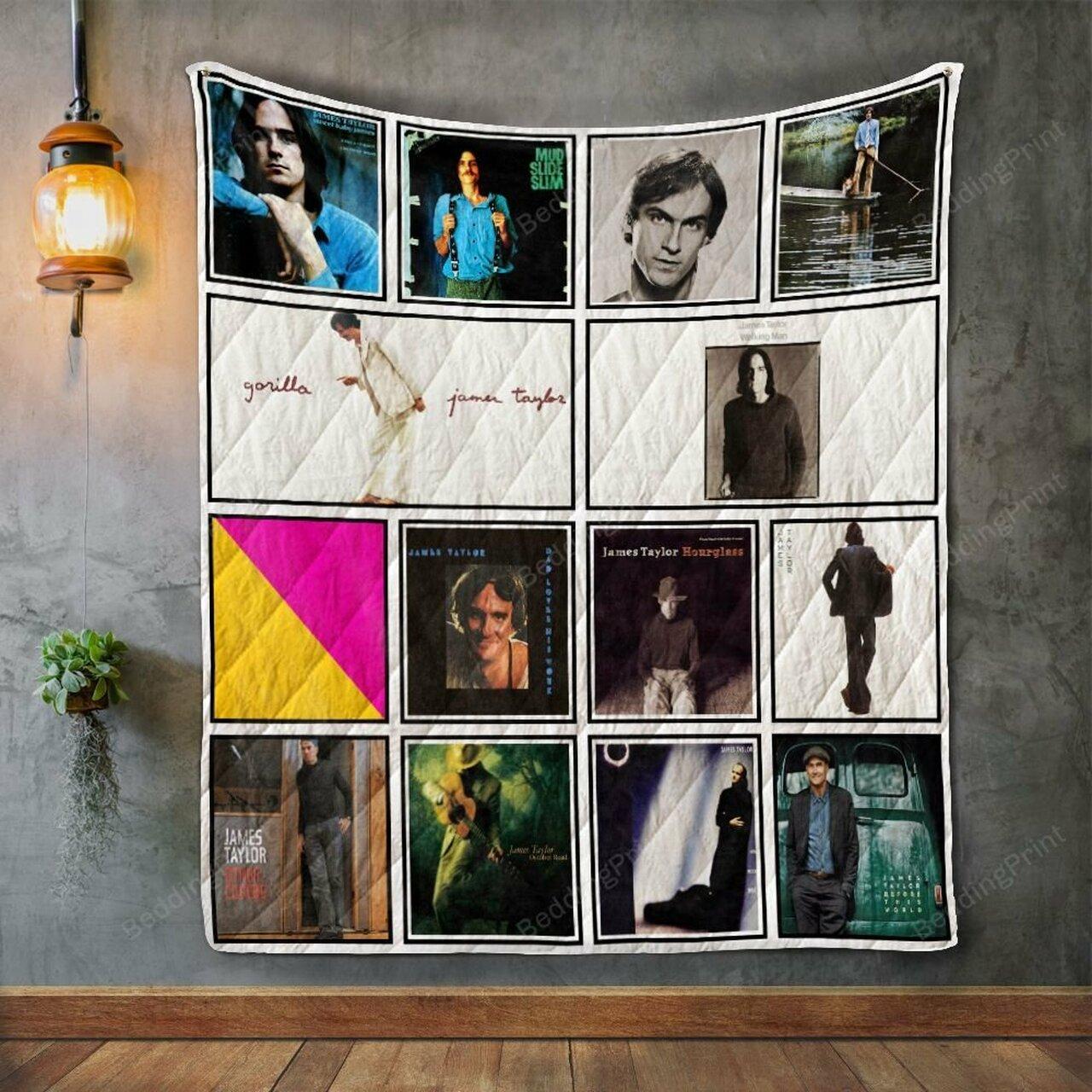 J Taylor 2 Album Co Quilt Blanket