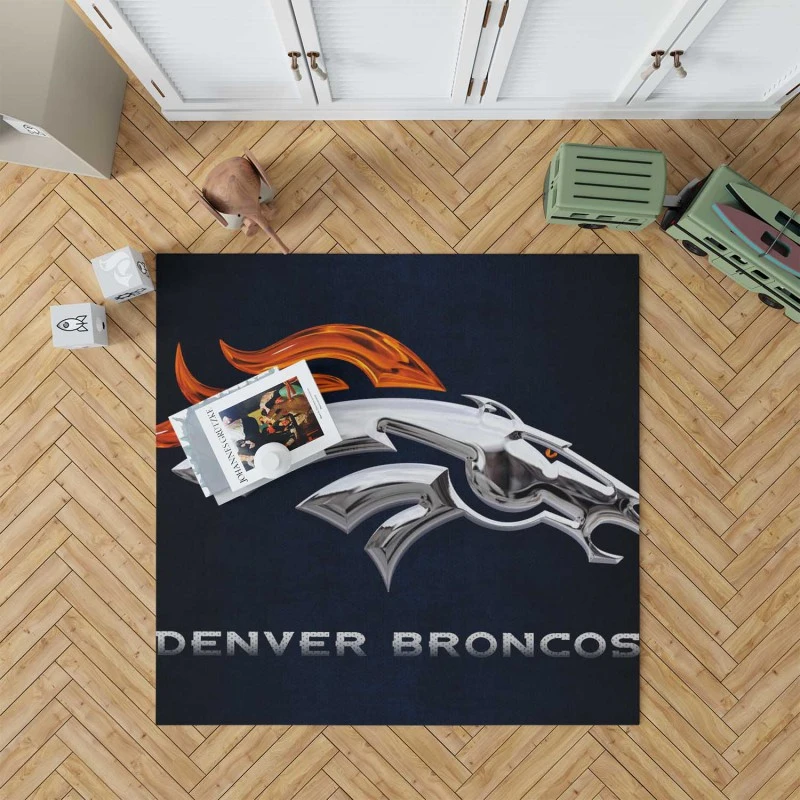 Denver Broncos Professional Nfl Club Rug