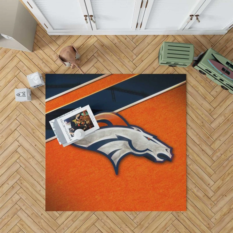 Energetic Nfl Football Denver Broncos Team Rug