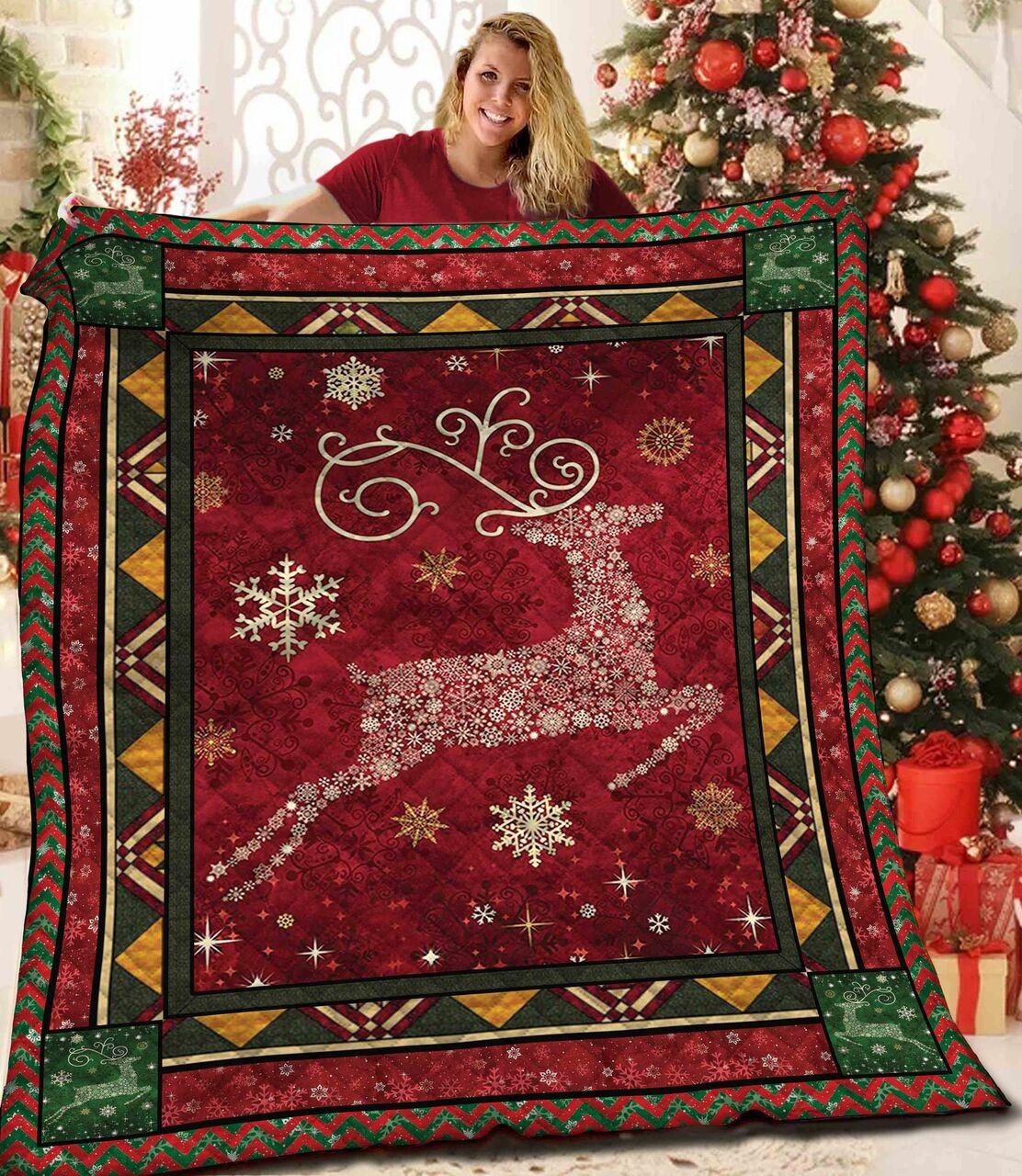 Reindeer Quilt Blanket Bbb261003Mh