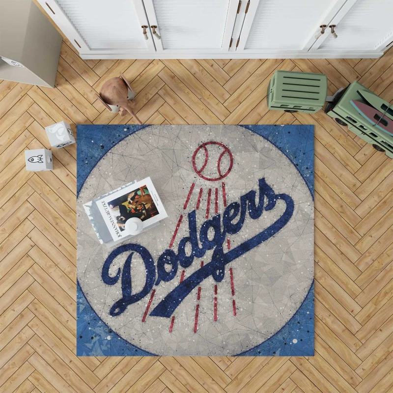 Popular Mlb Baseball Club Los Angeles Dodgers Rug