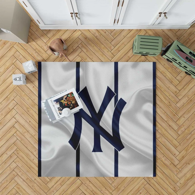 Powerful Mlb Baseball Team New York Yankees Rug