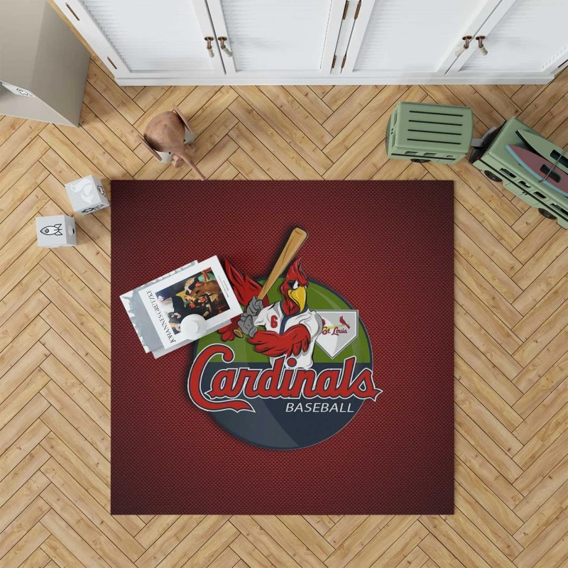 St Louis Cardinals Popular Baseball Club Mlb Rug