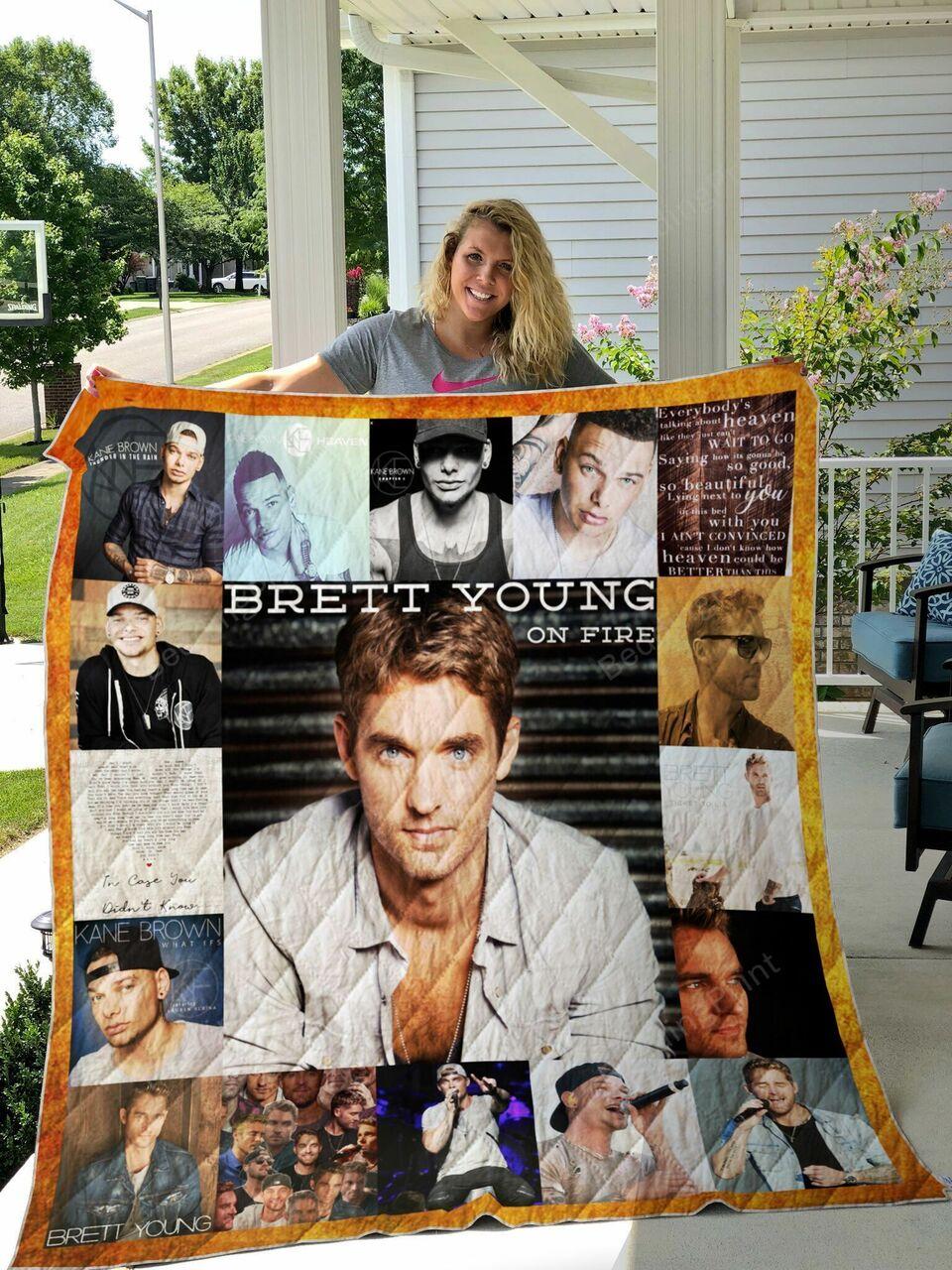Kane Brown And Brett Youngtom Quilt Blanket 01