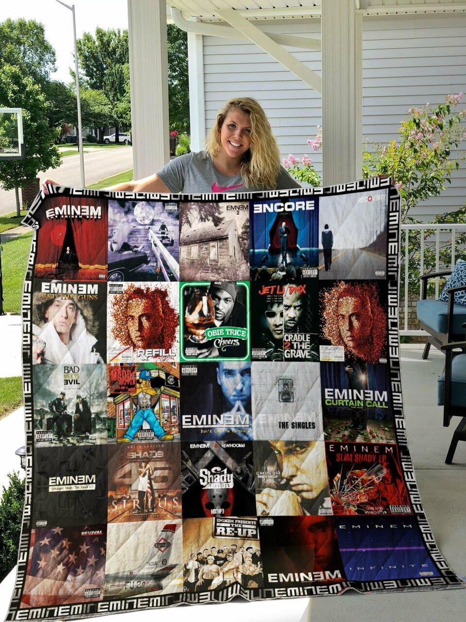 Eminem Al Coverter Quilt Blanket Ver 4