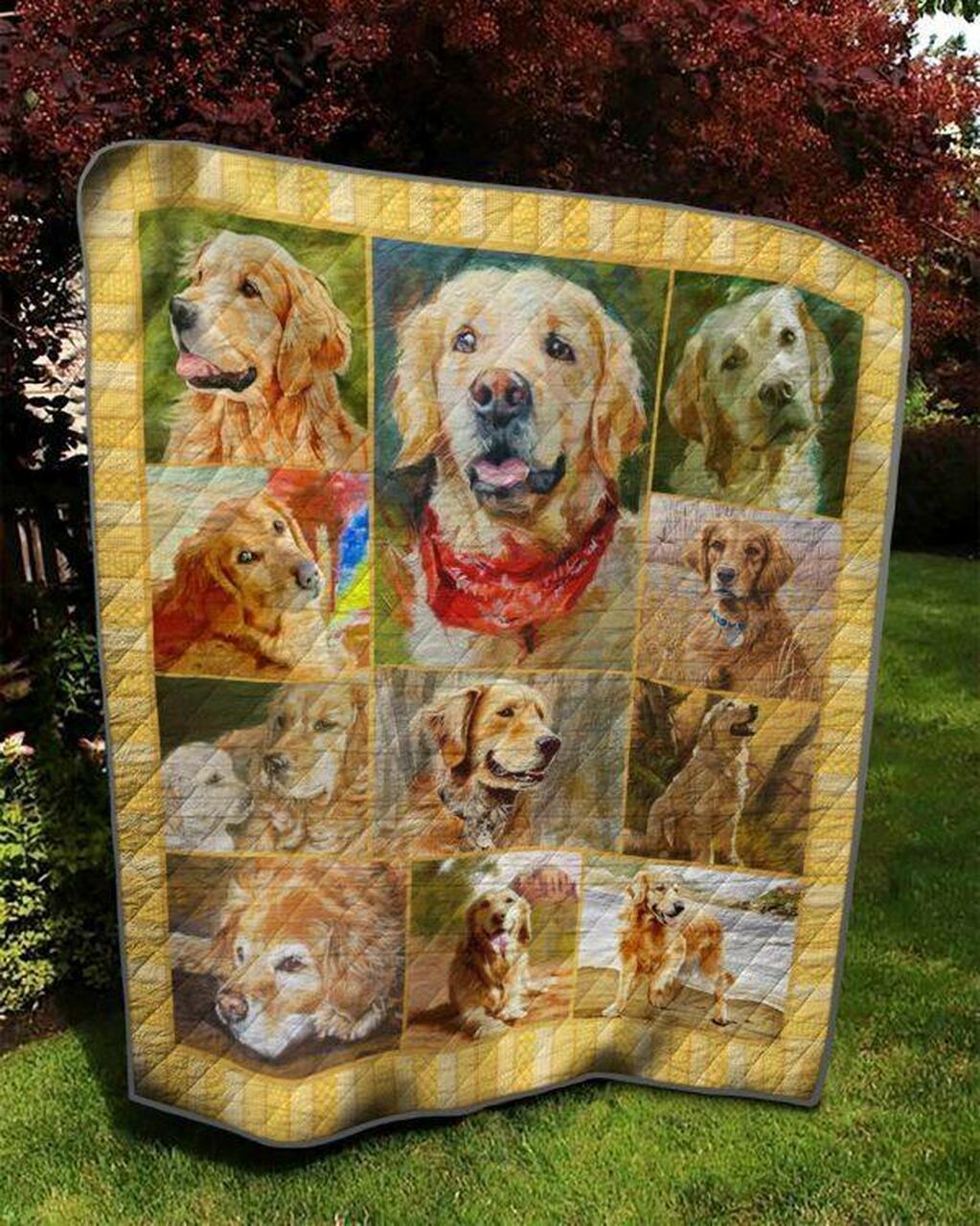 Cute Golden Quilt Blanket Ver 2 Quilt