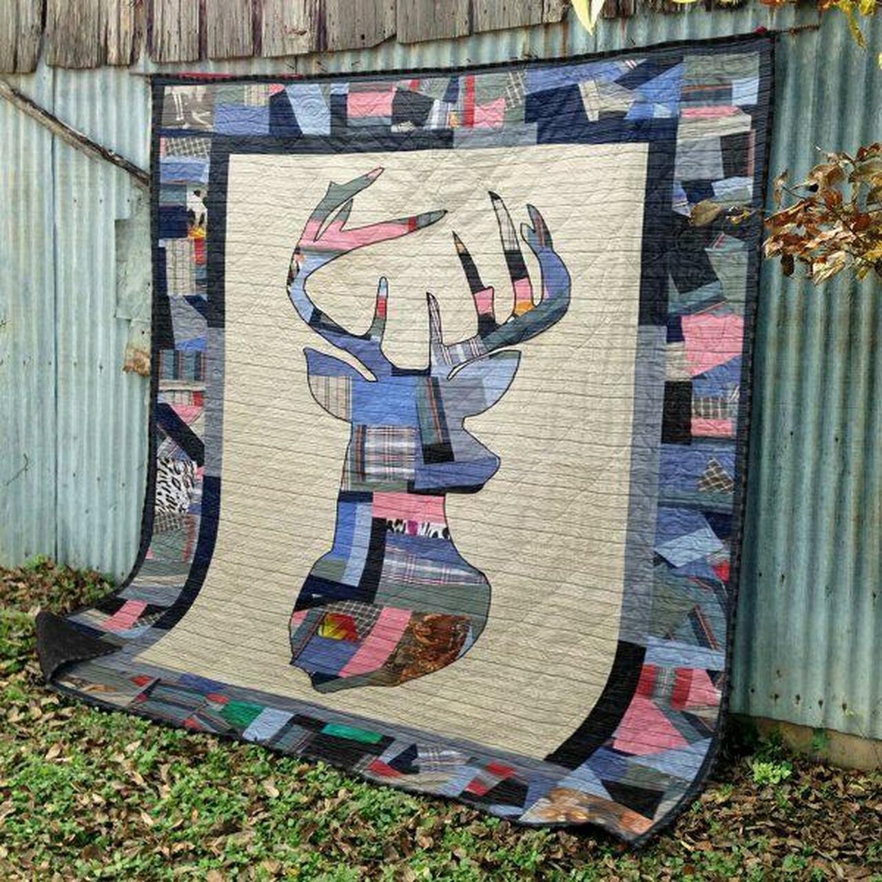 Dear Head Quilt Blanket Qq26 Quilt