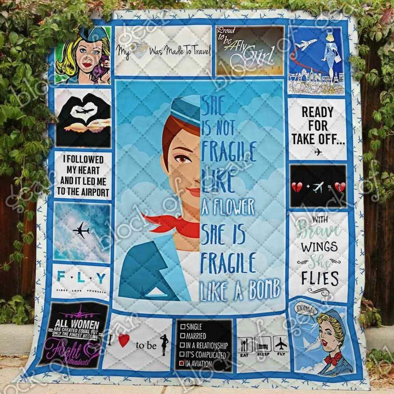 Flight Attend V4 Blanket Kc1507 Quilt