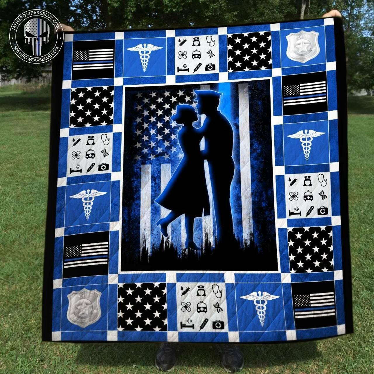 Police X e Perfect Couple Blanket Quilt