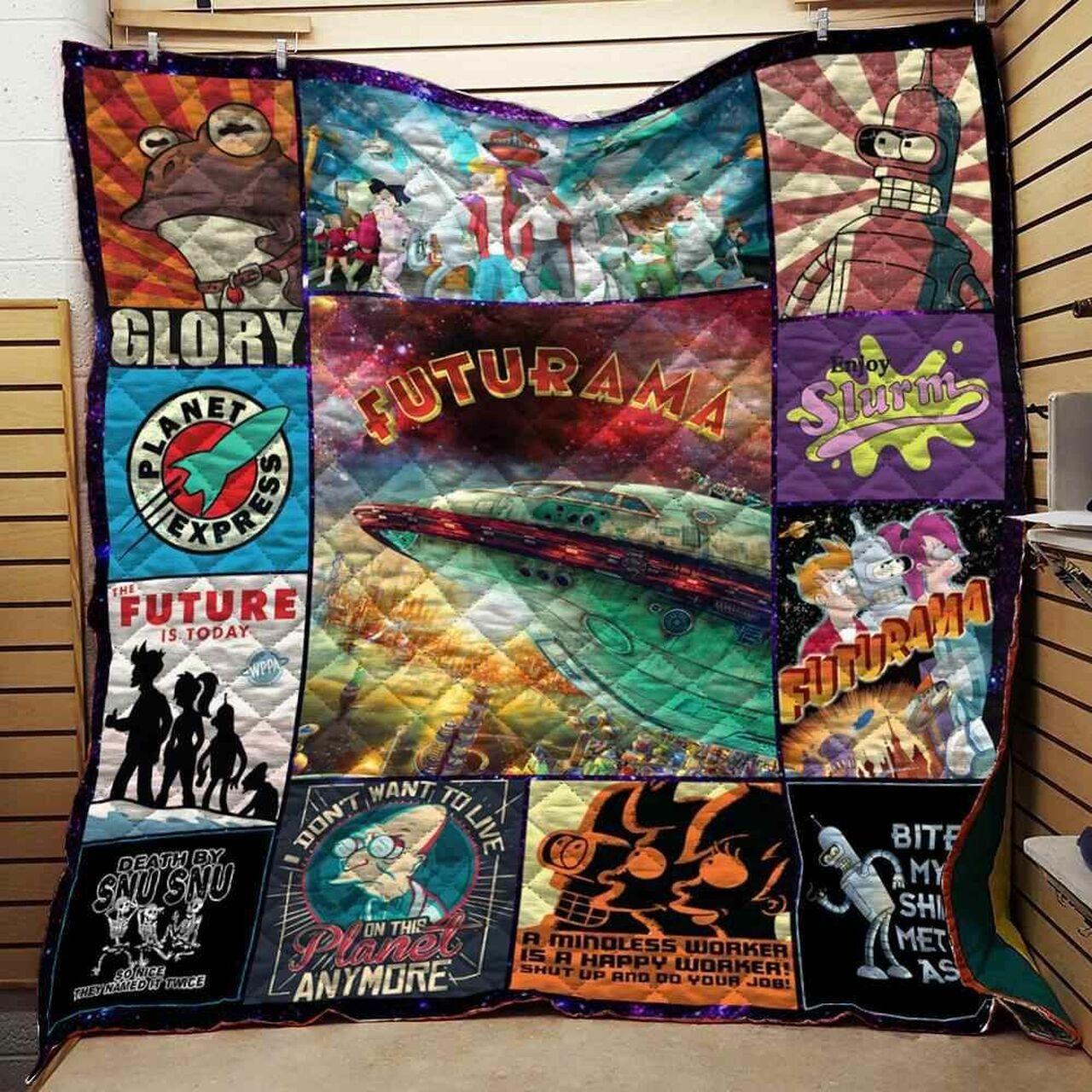 Futurama Blanket Th10072019 Quilt