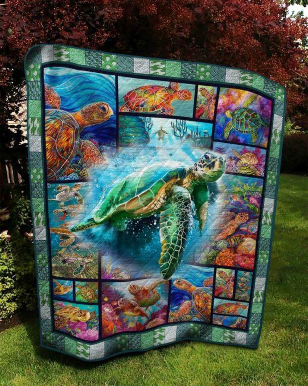 Leader Turtle Quilt Blanket Quilt