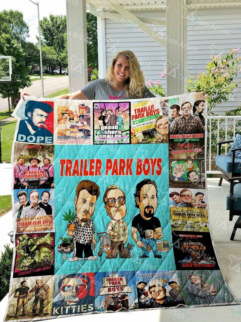 Trailer Park Quilt Blanket 01754