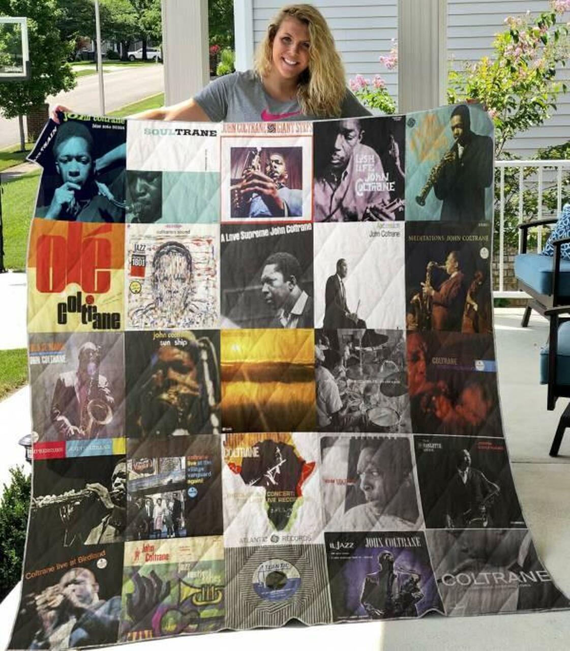 John Coltrane Quilt Blanket Limited Quilt Blanket