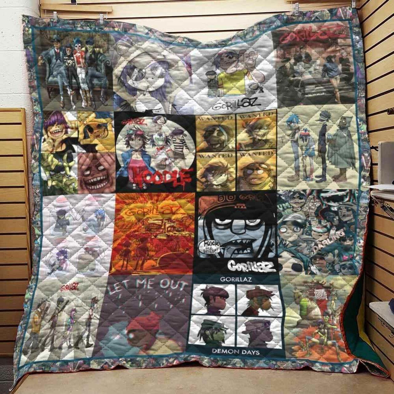 Gorillaz Collage Blanket Th10072019 Quilt