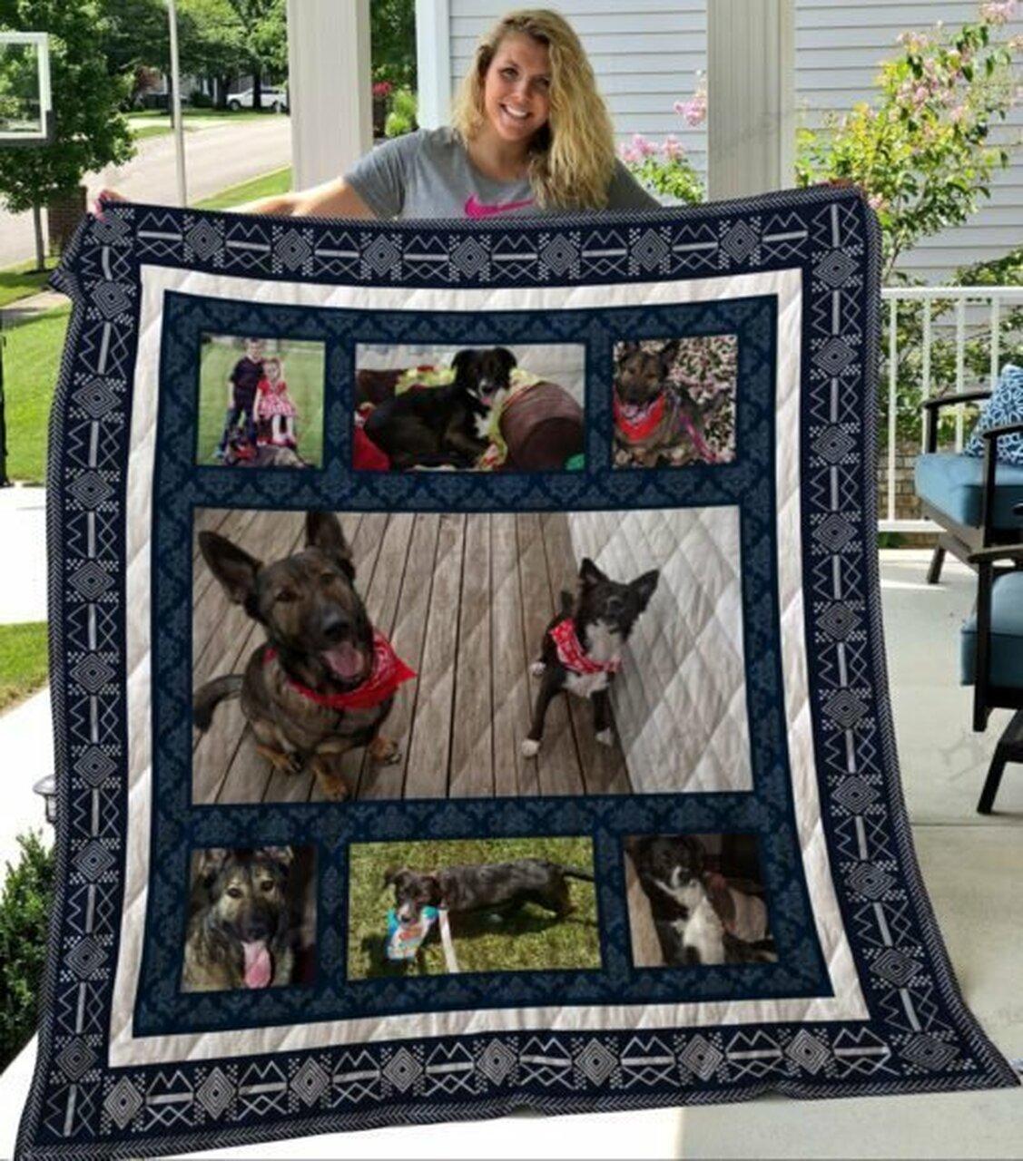 Qui28009 Germhepherd Quilt Blanket
