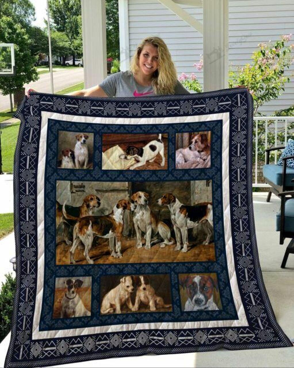 Qui21001 Jacksell Terrier Quilt Blanket
