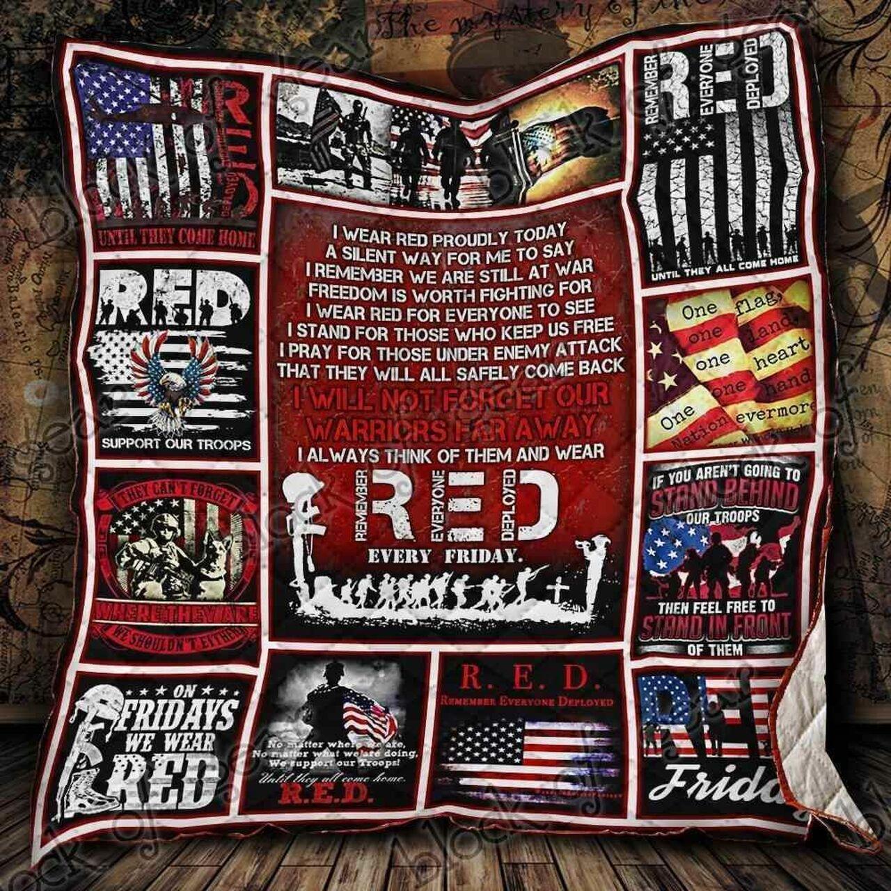 Red Fri Blanket Kc1307 Quilt