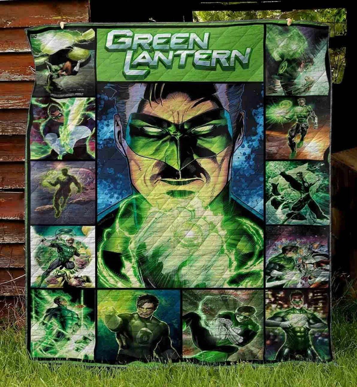 Green Lantern Blanket Th1607 Quilt